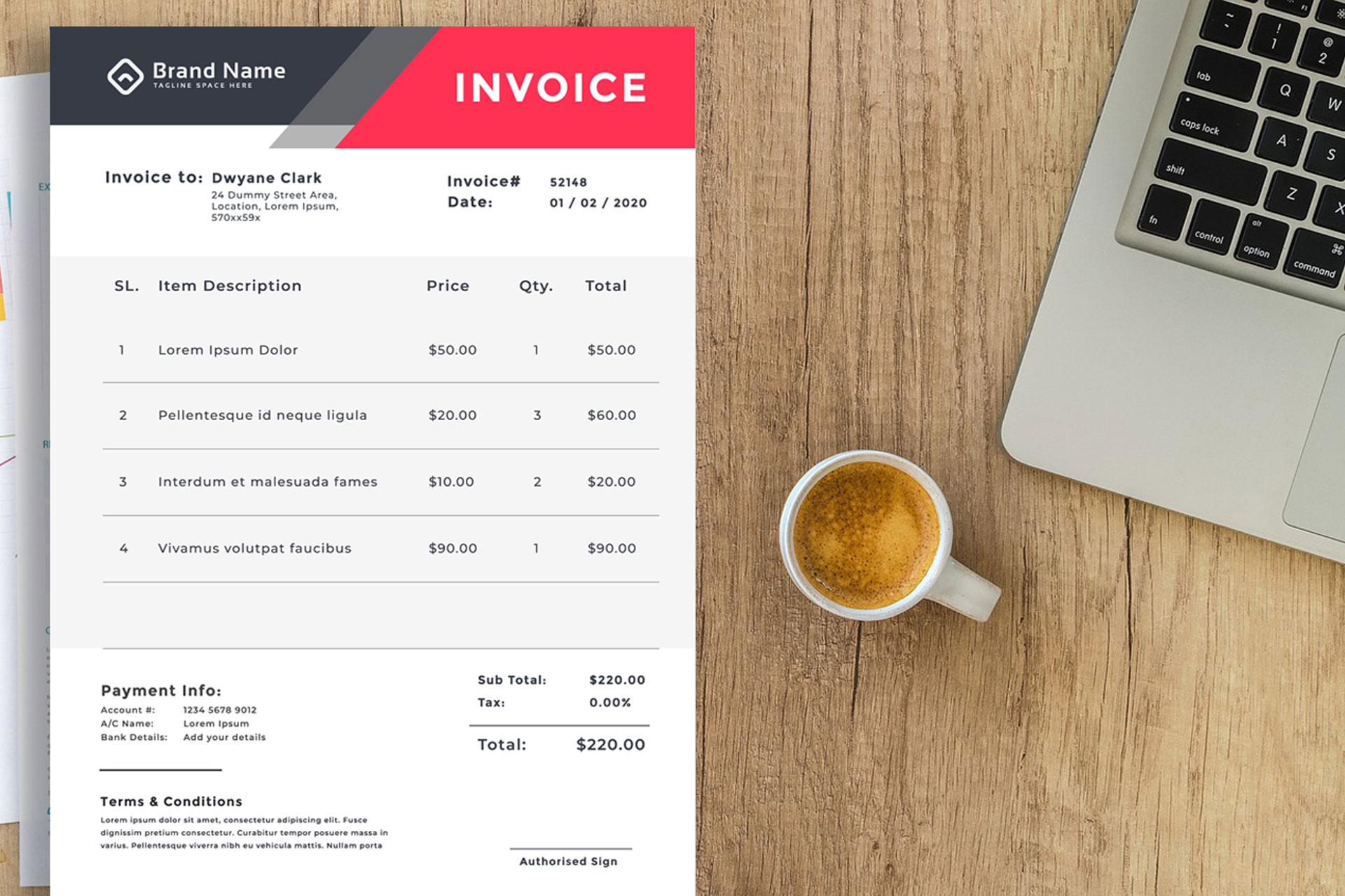 Invoice / Order Books
